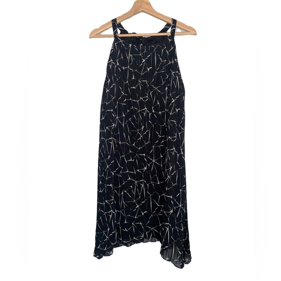 Apt 9 Pleated A-line Dress NWT black/white size 14 - Picture 2 of 7